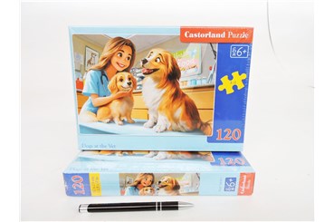 CAS. PUZZLE 120 el. Pies u weterynarza