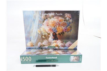CAS. PUZZLE 1500 el. Pastelowe piwonie