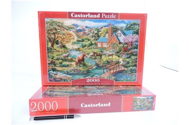 *CAS. PUZZLE 2000 el. Idyllic dom z końmi