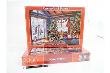 CAS. PUZZLE 2000 el. Domek Bożonarodzeniowy