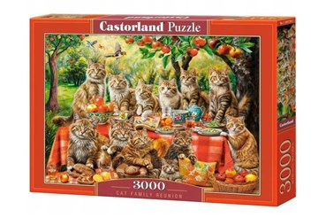 CAS. PUZZLE 3000 el. Cat Family Reunion