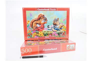 CAS. PUZZLE 500 el. Czas na przekąskę - wiewiórki