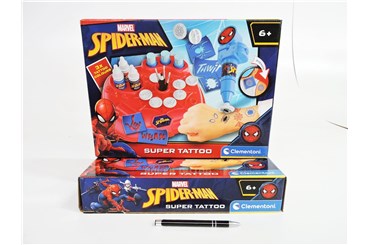 CLEM. SUPER TATUAŻE, Marvel, Spider man,  kart.