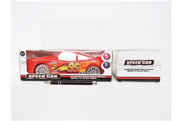 Auto na baterie, czerwone,   kart.