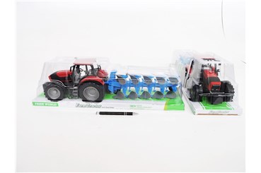 FARMA TRAKTOR plast. niebies. pług, klosz