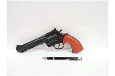 PISTOLET na spłonkę, 25 cm, czarny