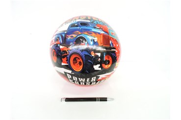 PIŁKA gumowa, 23 cm, MONSTER TRUCK