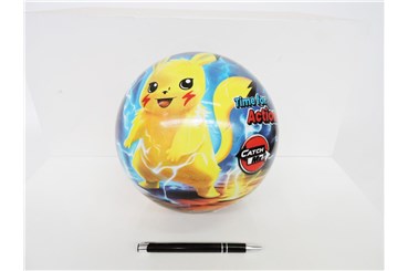 PIŁKA gumowa, 23 cm, PIKACHU CATCH ME!