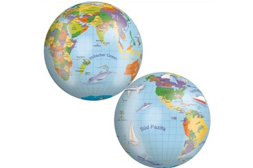 PIŁKA GUMOWA JOHN LEISURE 23 CM GLOBUS