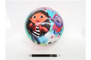 PIŁKA gumowa, 23 cm, KOCI DOMEK GABI, licencja