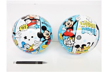 PIŁKA gumowa, 23 cm, BAJKA, MYSZKA MICKEY licencja