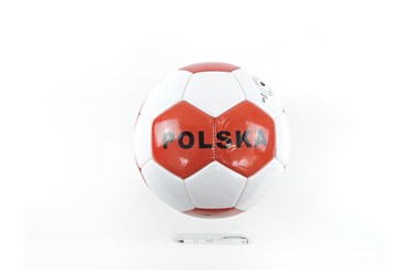 PIŁKA NOŻNA  rozm 5  biało czerwona POLSKA