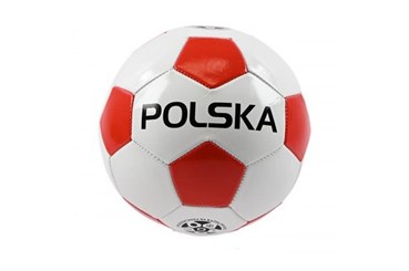 PIŁKA nożna POLSKA biało-czerwona roz.5