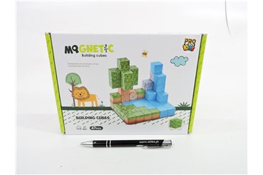 KLOCKI magnetyczne własny świat, 22x16,5x3,5 cm