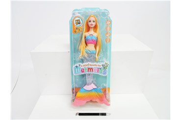 LALKA syrenka, św. ogon, dźw, 32 cm