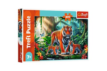 PUZZLE TREFL 200 el. Tygrysie zwyczaje