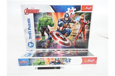 PUZZLE TREFL 24 EL MAXI W ŚWIECIE AVENGERSÓW