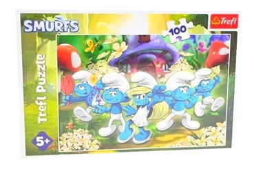 PUZZLE TREFL ,100 el. - Poznaj Smerfy