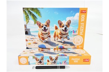 PUZZLE TREFL 100 el. Corgi piesek