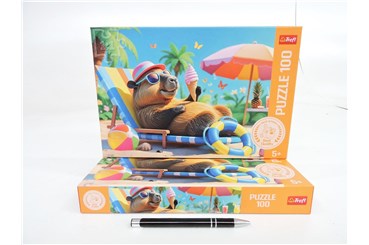 PUZZLE TREFL 100 el. Relaks w stylu kapibary