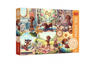 PUZZLE TREFL 100 EL. Długi dzień jamnika
