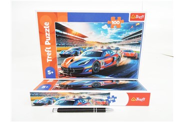 PUZZLE TREFL 100 el. Szybka wyścigówka