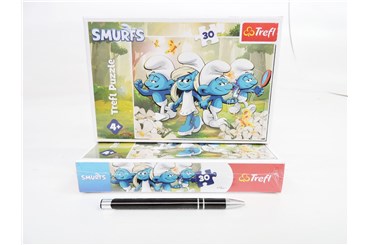 PUZZLE TREFL 30 el. Smerfne przygody