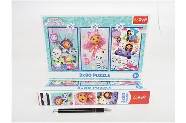 PUZZLE TREFL 3x80 el. Kolorowe dni Gabby