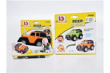 BBURAGO Jeep Wrangler z dź. pomarańczowy