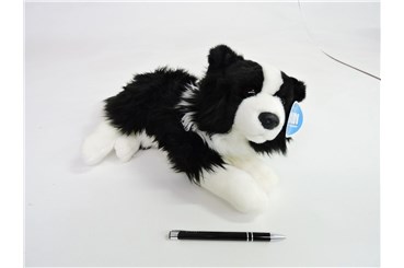 *PLUSZ pies, 31 cm border collie, leżący