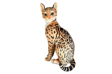 *PLUSZ Ocelot siedzący 46cm
