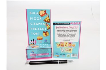 *GRA BUŁA, PIZZA, CZAPKA, PREZENT, TORT! karciana