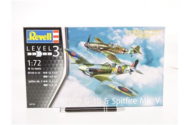 *REVELL samolot 1:72 BF109G-10 & SPITFIRE MK. V