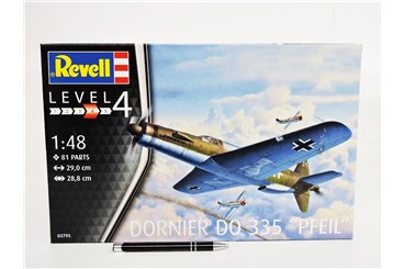 *REVELL samolot, 1:48 Dorner DO 335 Pfeil