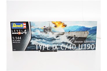 *REVELL statek 1:44 GERMAN SUBMARINE TYPE IX C/40