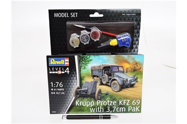 *REVELL pojazd 1:76 KRUPP PROTZE & 3,7 PaK, zest.