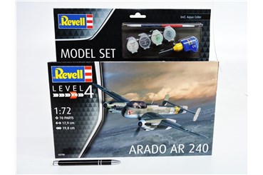 *REVELL samolot 1:72 ARADO AR-240, zest.