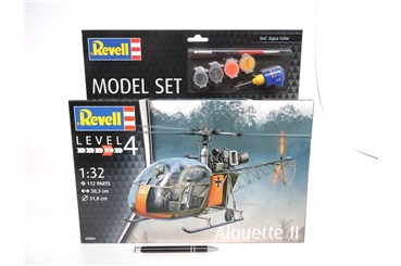 *REVELL helikopter, 1:32, ALOUETTE II,    zest.