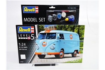 *REVELL auto, 1:24 VW T1 Panel Van "Gulf", zest.