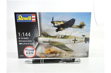 REVELL 1:144 Me BF109E&Junkers JU87, zest. startow