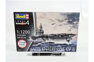 REVELL 1:1200 USS Enterprise CV-6, zest. startowy