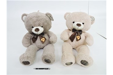 AST. PLUSZ MIŚ 75 cm, z kokard., 2 kol.