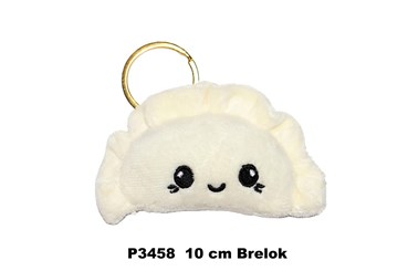 PLUSZ PIERÓG 10 cm BRELOK kremowy