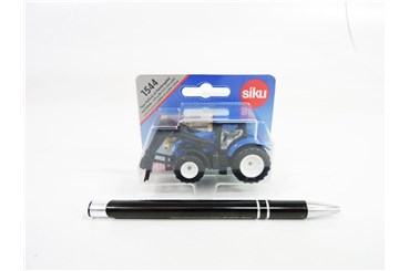 SIKU TRAKTOR z widłami i paleami, New Holand