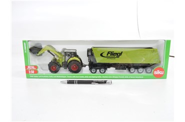 SIKU Traktor z ładowarką, wywrotka dolly