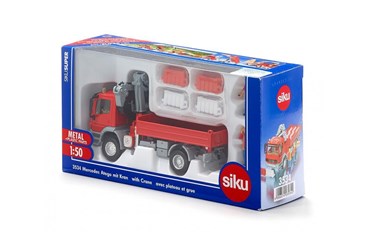 *SIKU AUTO Mercedes Atego z dźwigiem obrotowym dź.