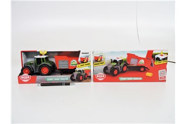 TRAKTOR z przyczepą, 28 cm,           kart.