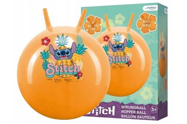 PIŁKA do skakania z uchwytami - Stitch