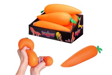 GNIOTEK x 6, Squishy marchewka, 28 cm