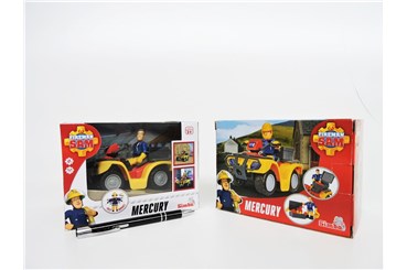 *STRAŻAK Sam, Quad Mercury z figurką,        kart.